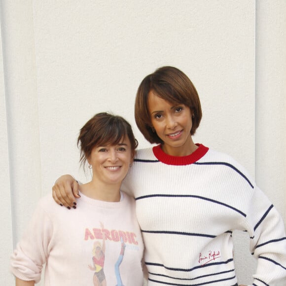 Béatrice de la Boulaye, Sonia Rolland pour Tropiques criminels. - Rendez-vous avec les actrices et acteurs de la 24ème édition du festival Tv de Luchon le 12 février 2022. © Christophe Aubert / Bestimage