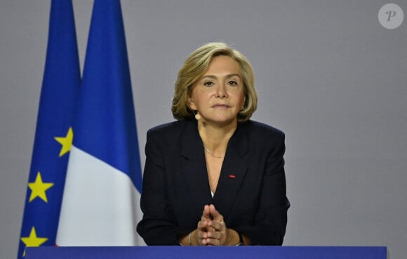 Valérie Pécresse, candidate Les Républicains pour les élections présidentielles françaises, lors de son meeting au Zénith de Paris