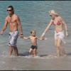 Gwen Stefani et Gavin Rossdale sont à Saint-Barthélémy avec leurs enfants Kingston et Zuma le 4 janvier 2009