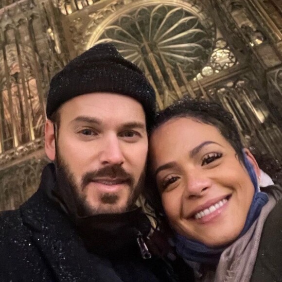 M.Pokora et sa femme Christina Milian ont célébré la Saint-Valentin à deux, lors d'un dîner romantique.