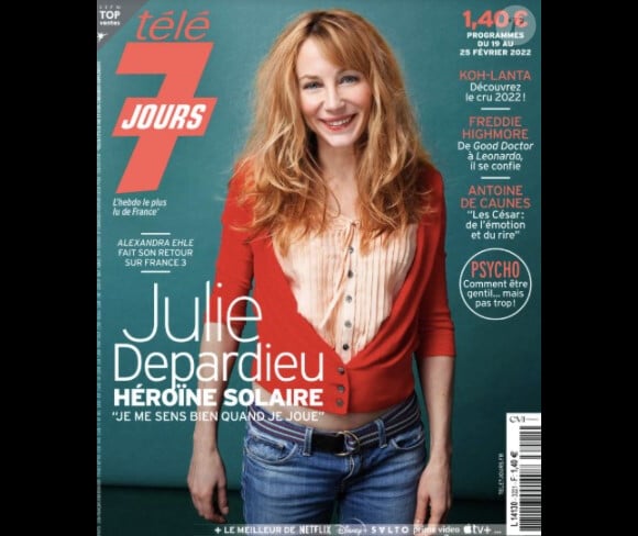 Retrouvez l'interview de Julie Depardieu dans le magazine Télé 7 Jours, n°3221 du 14 février 2022.