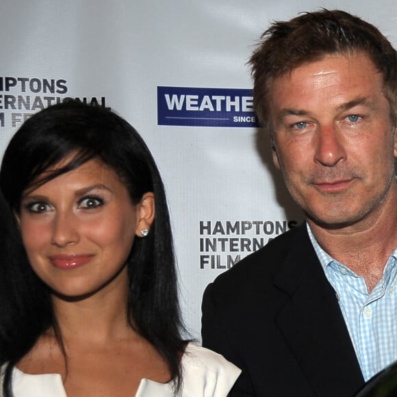 Première sortie publique d'Alec Baldwin et de sa femme Hilaria après leur mariage, en mai 2012.