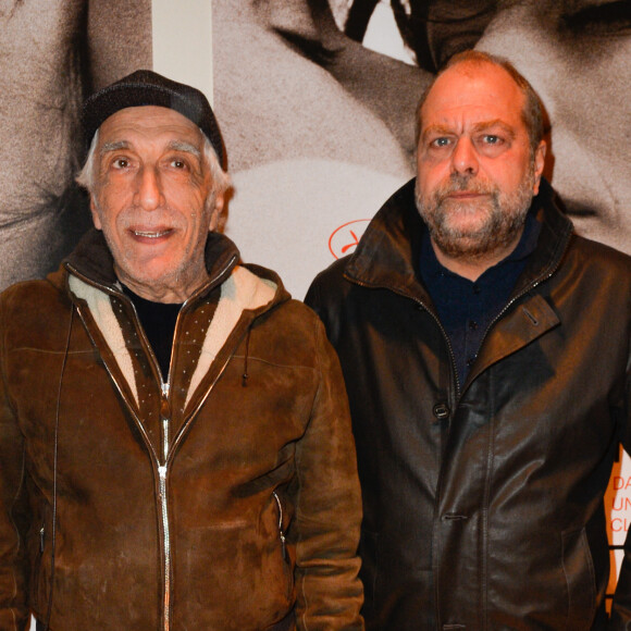 Gérard Darmon et Éric Dupond-Moretti  à la projection du film "Un homme et une femme" en version restaurée, pour fêter les 50 ans du film ainsi que les 13 ans de Sophie Dulac Distribution au cinéma L'Arlequin, à Paris. © Coadic Guirec/Bestimage 