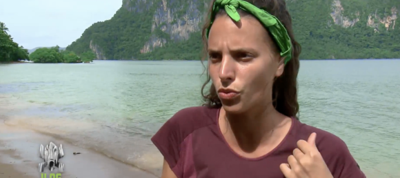 Ambre dans "Koh-Lanta, Le Totem maudit" sur TF1, premier épisode.