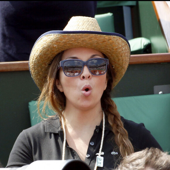 Hélène Ségara et Mathieu Lecat : onzième journée du tournoi des internationaux de tennis de Roland Garros 2010