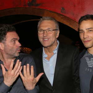 Julie Leclerc, Yann Moix, Laurent Ruquier, Steevy Boulay, Valérie Mairesse - Soirée de lancement du livre "Radiographie" de Laurent Ruquier au Buddha-Bar à Paris, le 16 juin 2014.