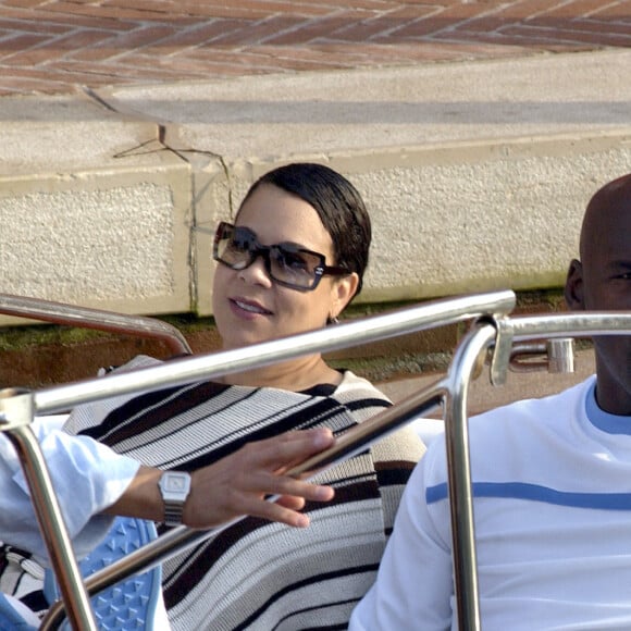 Michael Jordan et son ex femme Juanita Vanoy à Venise en Italie en 2004.