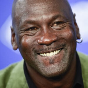 Michael Jordan - coproprietaire des Charlotte Hornets - Conférence de presse du match de NBA Game Paris 2020 entre les Bucks de Milwaukee et les Charlotte Hornet à l'AccorHotels Arena à Paris le 24 janvier 2020. © JB Autissier / Panoramic / 2020