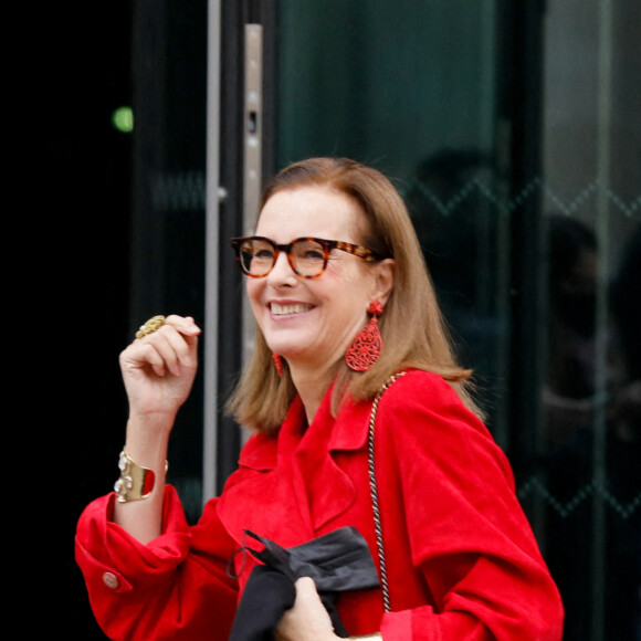 Carole Bouquet - Arrivées au défilé de mode Haute-Couture 2022 "Chanel" Grand Palais Ephémère à Paris. Le 25 Janvier 2022 © Veeren-Christophe Clovis / Bestimage 