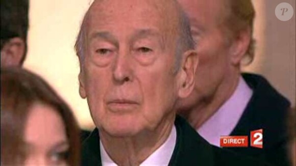 Valéry Giscard d'Estaing à l'enterrement de Philippe Séguin