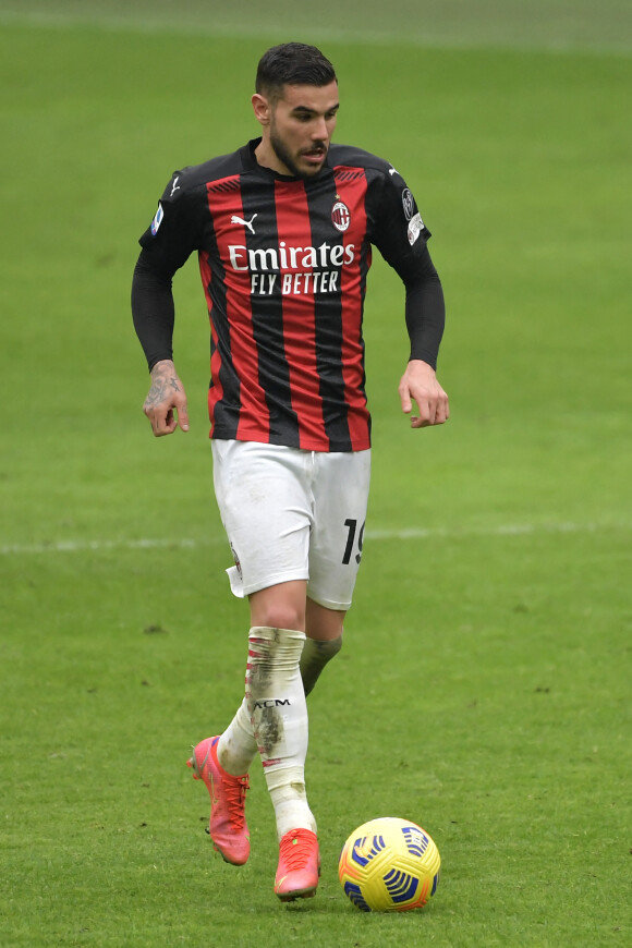 Theo Hernandez - L'Inter de Milan s'impose face au Milan AC (3 - 0) en match de Série A, le 21 février 2021 à Milan.