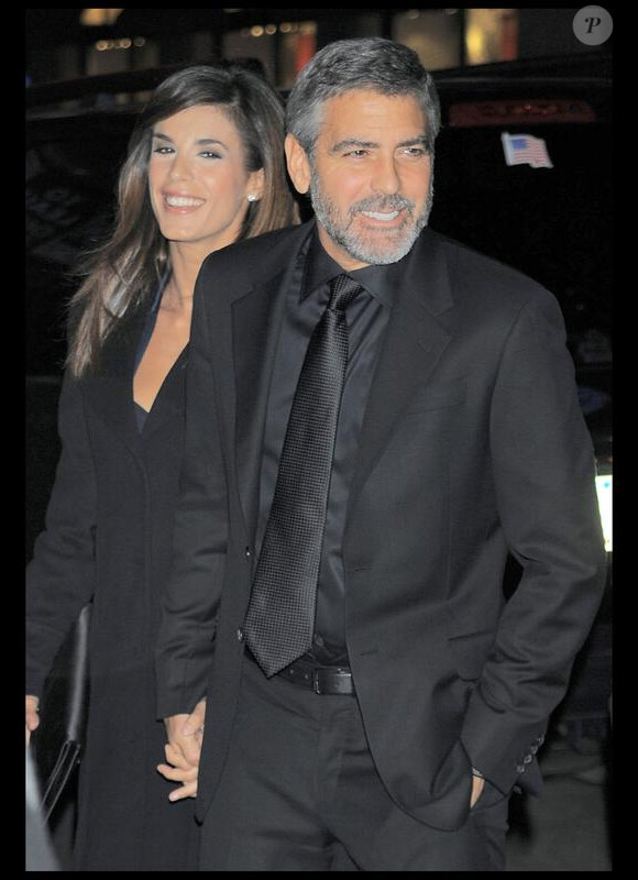 George Clooney et Elisabetta Canalis à Manhattan, le 11 janvier 2010 plus heureux que jamais !