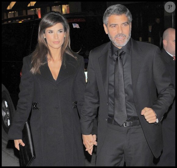 George Clooney et Elisabetta Canalis ont fait sensation à Manhattan, le 11 janvier 2010, plus amoureux que jamais.