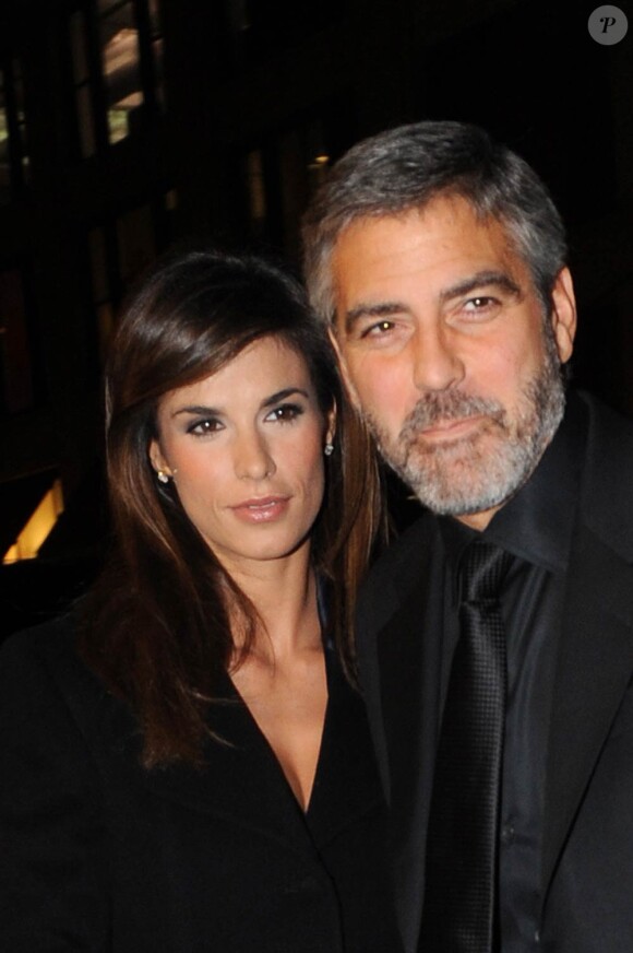 George Clooney et Elisabetta Canalis à Manhattan, le 11 janvier 2010