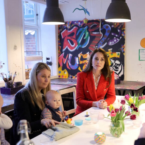 Kate Middleton, duchesse de Cambridge, visite le musée des enfants de Frederiksberg, à Copenhague, Danemark, le 22 février 2022.