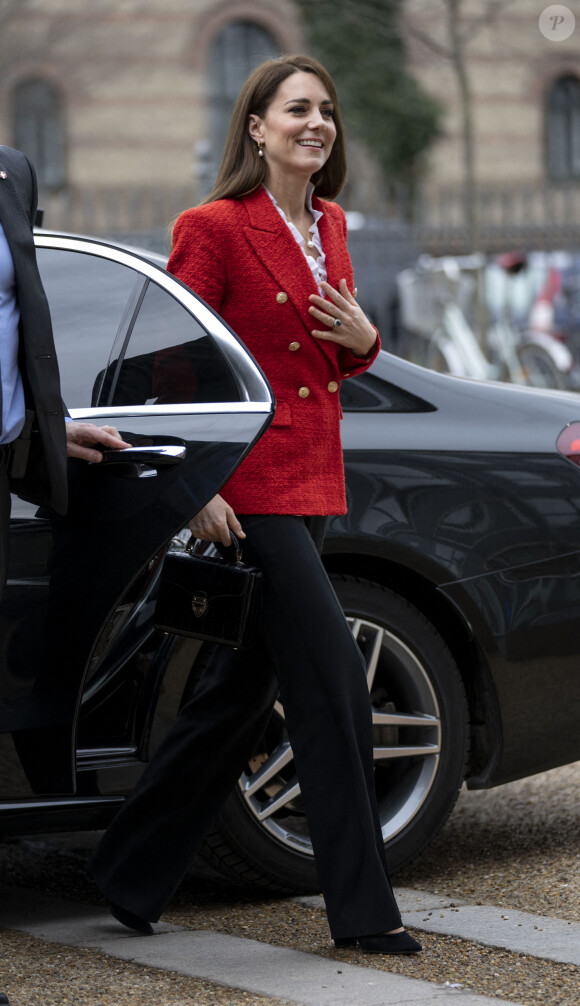 Kate Middleton - Visite du programme de santé mentale infantile à l'Université de Copenhague, Danemark, le 22 février 2022.