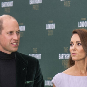 Le prince William, duc de Cambridge et Kate Middleton - Première cérémonie de remise des prix Earthshot au Palace Alexandra à Londres, le 17 octobre 2021.