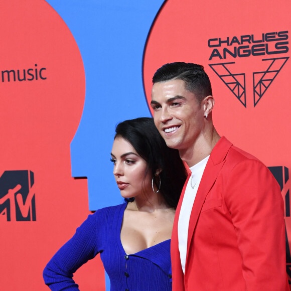 Georgina Rodriguez et son compagnon Cristiano Ronaldo à la soirée MTV European Music Awards 2019 (MTV EMA's) au FIBES Conference and Exhibition Centre à Séville en Espagne, le 3 novembre 2019