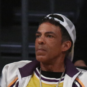 La star de Grey's Anatomy, Ellen Pompeo, et son mari Chris Ivery regardent le match entre les Los Angeles Lakers et les Houston Rockets au Staples Center de Los Angeles, CA, USA  le 6 Février 2020. Photo @ London Etertainment/Splash News/ABACAPRESS.COM