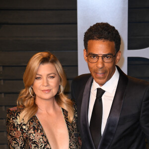 Ellen Pompeo et Chris Ivery assistent à la soirée Vanity Fair des Oscar 2018, chez l'éditrice Radhika Jones au Wallis Annenberg Center for the Performing Arts, le 24 Février 2018 à Los Angeles, CA, USA. Photo by DN Photography/ABACAPRESS.COM
