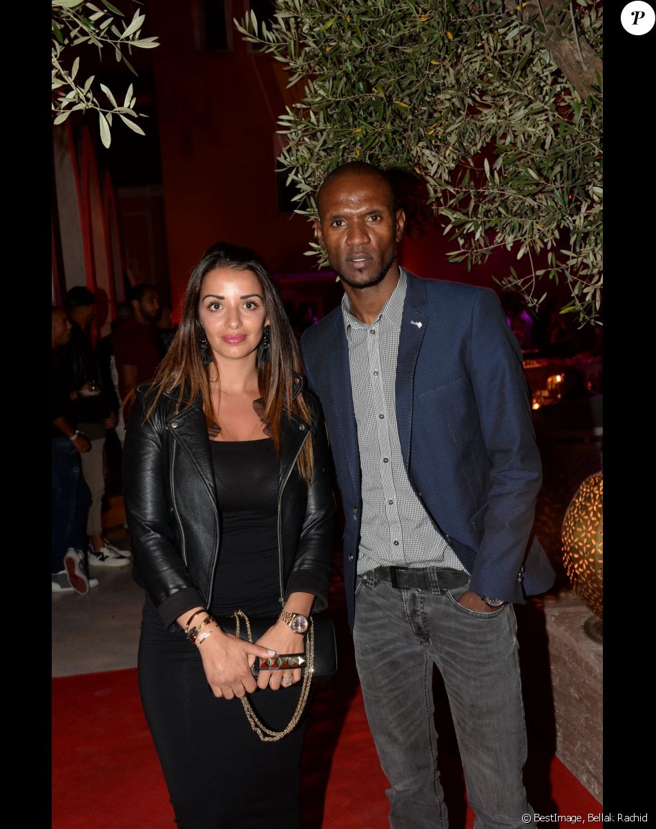 Exclusif - Eric Abidal et sa femme Hayet au cocktail "Aftershow" dans le cadre du festival Marrakech du Rire 2016. Marrakech, le 4 juin 2016. © Bellak Rachid/Bestimage