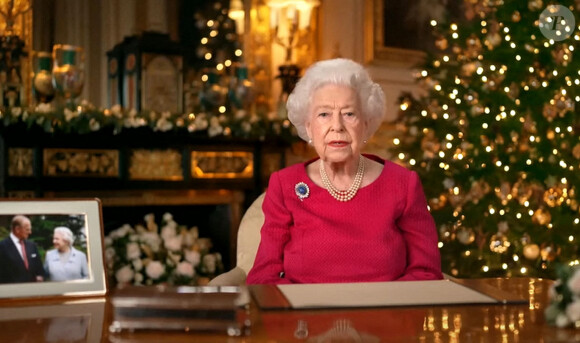 Le discours de Noël de la reine Elisabeth II d'Angleterre au château de Windsor © Youtube via Bestimage