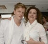Alex Lutz et sa femme Mathilde Vial - La 4ème édition du "Brunch Blanc" sur le bateau "L'Excellence" à Paris