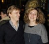 Alex Lutz et sa femme Mathilde Vial au spectacle Formule enrichie avec encore plus de Lutz à l'intérieur aux Folies Bergères de Paris