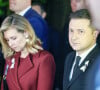 Le président Volodymyr Zelensky et sa femme Olena lors de la commémoration du massacre de la seconde guerre mondiale en 2021