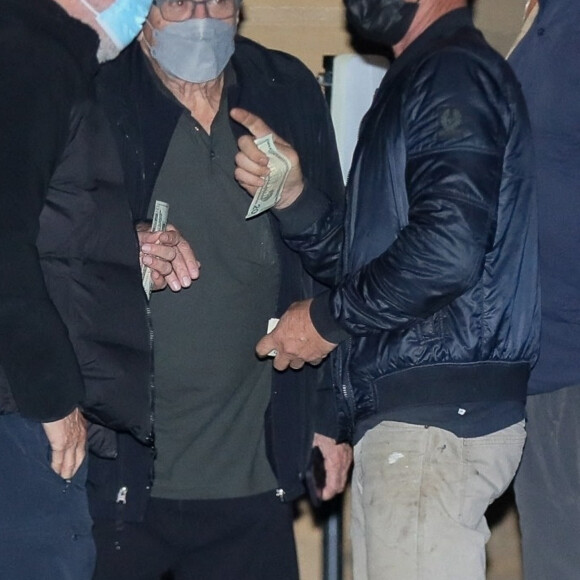 Exclusif - Robert De Niro et Sean Penn ont dîné avec des amis au restaurant Nobu à Malibu le 24 janvier 2022.