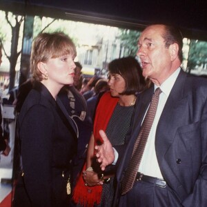Jacques Chirac et sa fille Claude en 1994