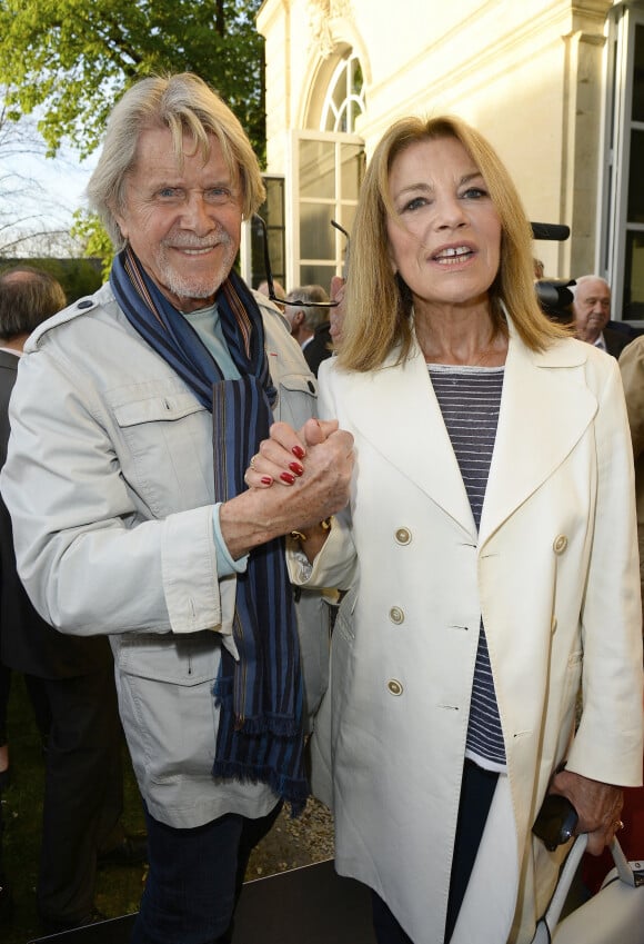 Michel Le Royer et Nicole Calfan - Soirée du cinquième anniversaire du musée Paul Belmondo à Boulogne-Billancourt le 13 avril 2015. 