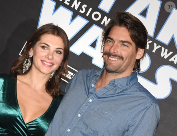 Camille Lacourt et sa compagne Alice Detollenaere (Miss Bourgogne 2010) - Avant-première du film "Star Wars : L'ascension de Skywalker" au cinéma Le Grand Rex à Paris, le 17 décembre 2019. © Coadic Guirec/Bestimage