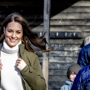 Catherine (Kate) Middleton, visite le Centre de la Fondation royale pour la petite enfance lors de son voyage au Danemark. Copenhague, le 23 février 2022.