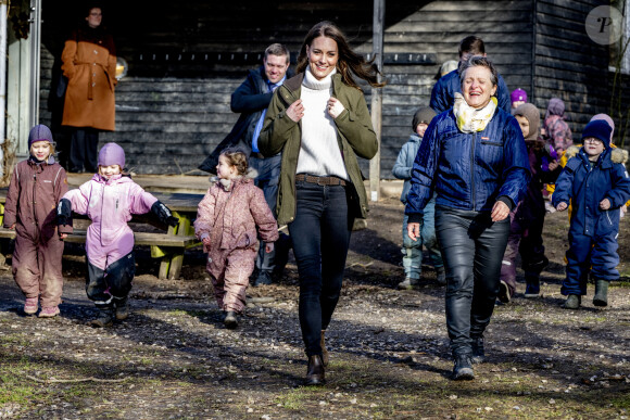 Catherine (Kate) Middleton, visite le Centre de la Fondation royale pour la petite enfance lors de son voyage au Danemark. Copenhague, le 23 février 2022.