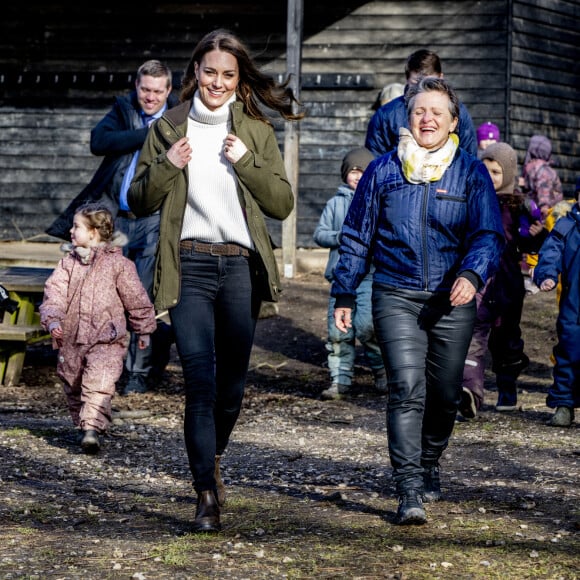 Catherine (Kate) Middleton, visite le Centre de la Fondation royale pour la petite enfance lors de son voyage au Danemark. Copenhague, le 23 février 2022.