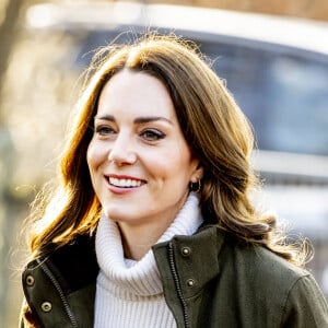 Catherine (Kate) Middleton, visite le Centre de la Fondation royale pour la petite enfance lors de son voyage au Danemark. Copenhague, le 23 février 2022.