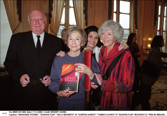 Dominique Paturel, Suzanne Flon, Nelly Benedetti, Martine Marcey et Fabrice Luchini reçoivent le Prix du brigadier au ministère de la culture américaine.