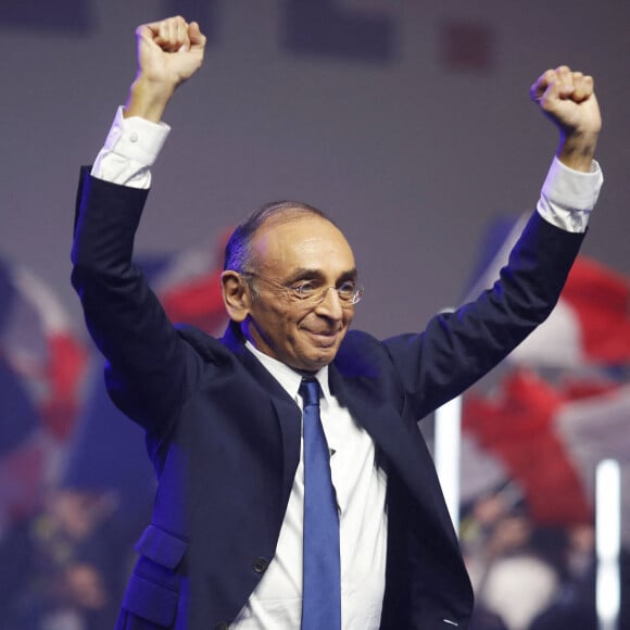 Eric Zemmour lors de son rassemblement électoral au Grand Palais à Lille, France, le 5 février 2022. © Denis Guignebourg/Bestimage 