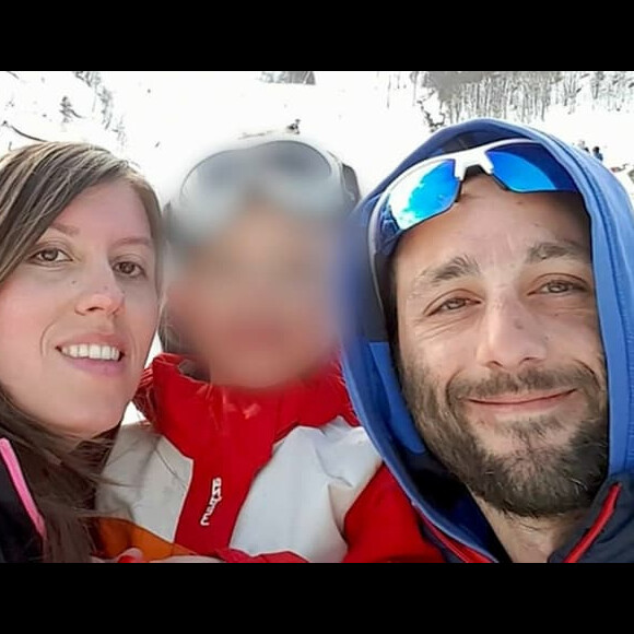Delphine et Cédric Jubillar avec leur enfant