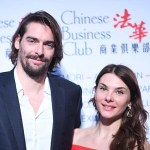 Camille Lacourt et sa compagne Alice Detollenaere lors du déjeuner d'affaires "Edition Spéciale Femmes" de la 5ème édition du Chinese Business Club à Paris, France. © Rachid Bellak/Bestimage