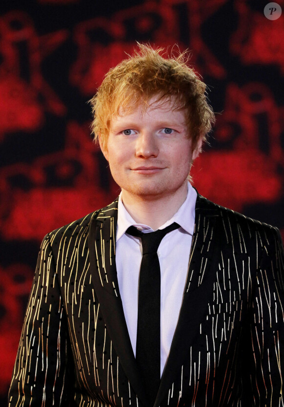 Ed Sheeran lors de la 23ème édition des NRJ Music Awards 2021 au Palais des Festivals de Cannes, le 20 novembre 2021. © Dominique Jacovides/Bestimage 