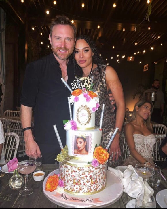 Jessica Ledon fête son anniversaire avec son chéri David Guetta au Swan Miami. Mars 2022.