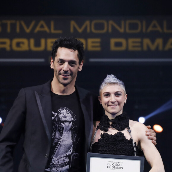 Tomer Sisley, Delphine Cézard - Remise des Prix du 41ème Festival Mondial du Cirque de Demain au Cirque Phénix à Paris le 2 février 2020. © Marc Ausset-Lacroix/Bestimage