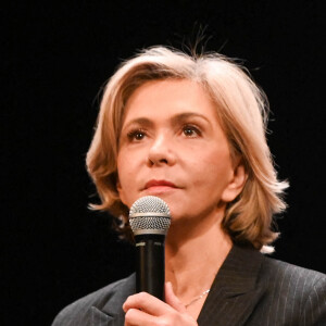 Valérie Pécresse au meeting de solidarité "SOS Ukraine" de Bernard-Henri Lévy (BHL) au théâtre Antoine à Paris, le 1er mars 2022.