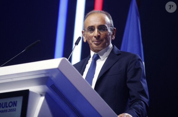Meeting de Eric Zemmour, candidat à l'élection présidentielle, au Zénith de Toulon le 6 mars 2022.