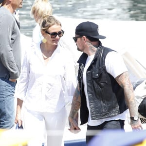 Cameron Diaz et Benji Madden à Beaulieu sur Mer, en France, en 2014.