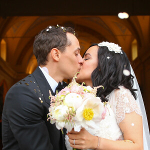 Exclusif - Prix spécial - Mariage religieux en l'église de Villanova d' Alizée et Grégoire Lyonnet - Villanova le 18 juin 2016 © Olivier Huitel - Olivier Sanchez / Bestimage - Crystal