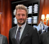 David Beckham, son père Ted (à droite) et son beau-père Anthony, le père de Victoria Beckham. Mars 2022.