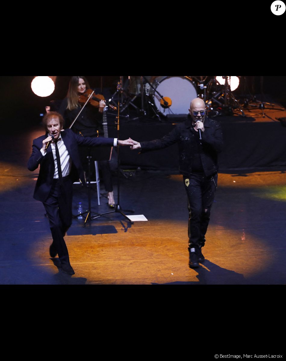 Alain Souchon, Pascal Obispo - XVème gala pour la Fondation Recherche Alzheimer à l'Olympia à Paris. © Photo Marc Ausset-Lacroix/Bestimage